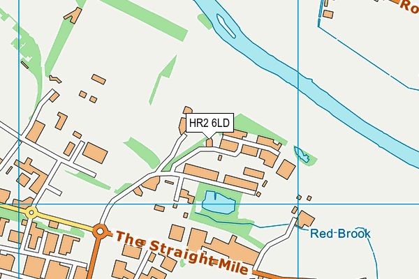 HR2 6LD map - OS VectorMap District (Ordnance Survey)