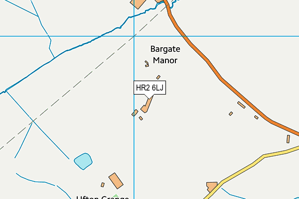 HR2 6LJ map - OS VectorMap District (Ordnance Survey)