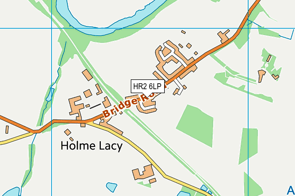 Holme Lacy Playing Field map (HR2 6LP) - OS VectorMap District (Ordnance Survey)
