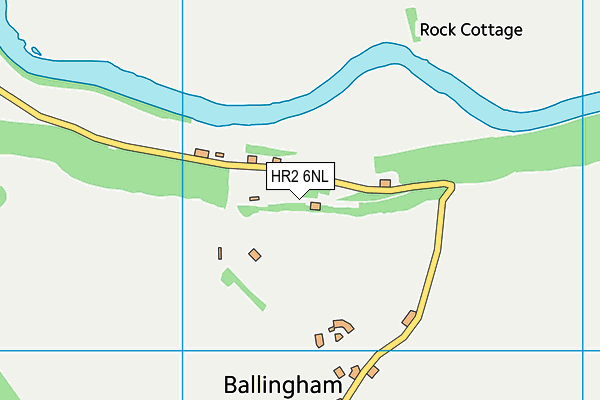 HR2 6NL map - OS VectorMap District (Ordnance Survey)