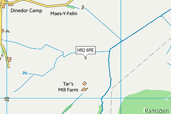 HR2 6PE map - OS VectorMap District (Ordnance Survey)