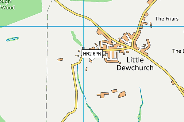 Little Dewchurch Cofe Primary School map (HR2 6PN) - OS VectorMap District (Ordnance Survey)