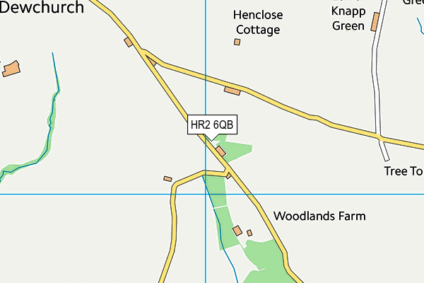 HR2 6QB map - OS VectorMap District (Ordnance Survey)