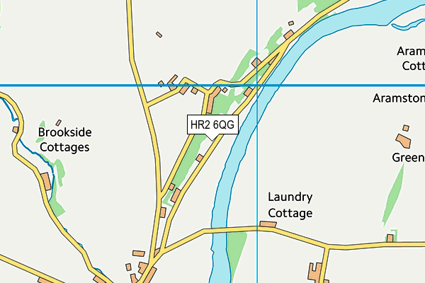 HR2 6QG map - OS VectorMap District (Ordnance Survey)