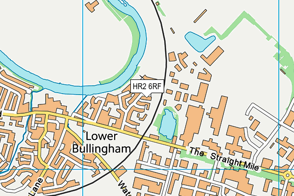 HR2 6RF map - OS VectorMap District (Ordnance Survey)