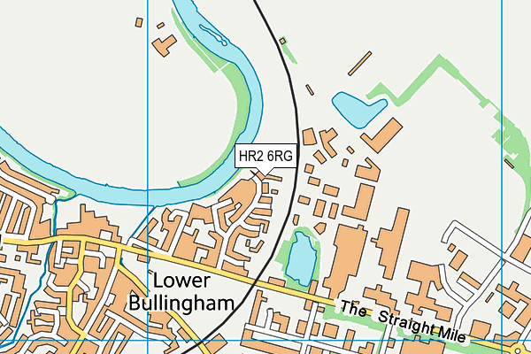 HR2 6RG map - OS VectorMap District (Ordnance Survey)