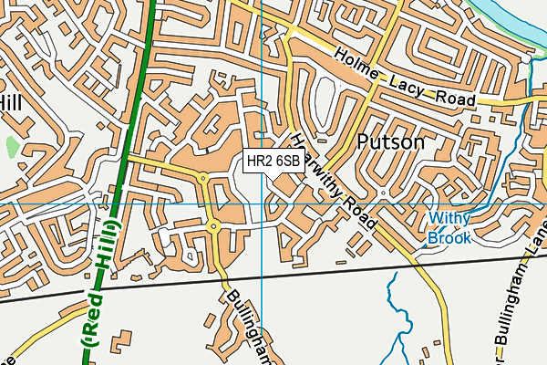 HR2 6SB map - OS VectorMap District (Ordnance Survey)