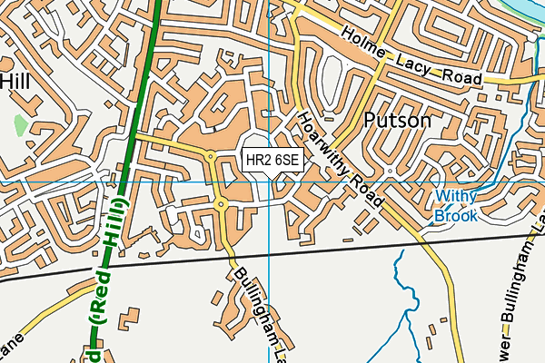 HR2 6SE map - OS VectorMap District (Ordnance Survey)