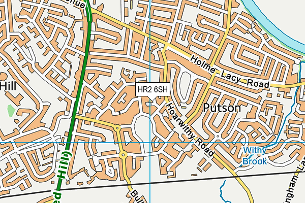 HR2 6SH map - OS VectorMap District (Ordnance Survey)