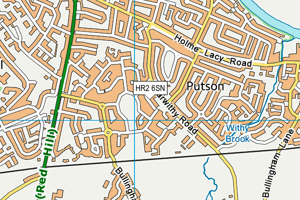 HR2 6SN map - OS VectorMap District (Ordnance Survey)