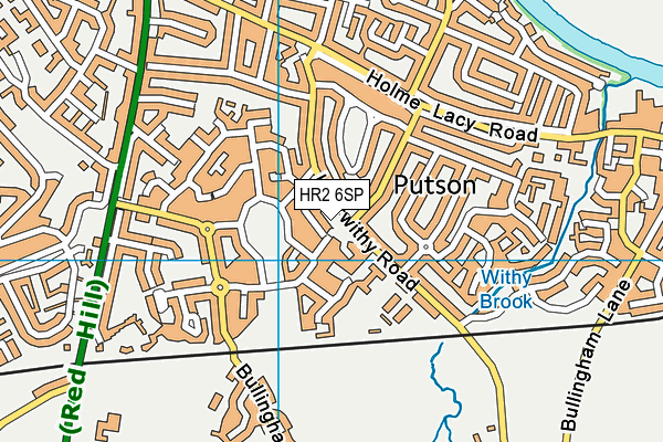 HR2 6SP map - OS VectorMap District (Ordnance Survey)