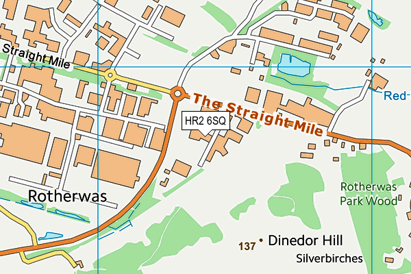HR2 6SQ map - OS VectorMap District (Ordnance Survey)