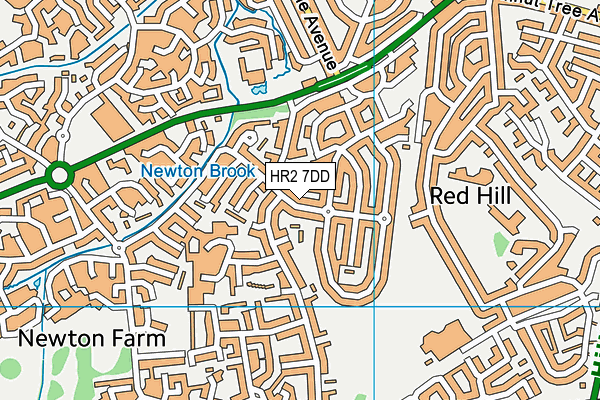 HR2 7DD map - OS VectorMap District (Ordnance Survey)