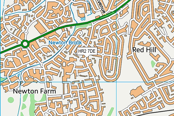 HR2 7DE map - OS VectorMap District (Ordnance Survey)