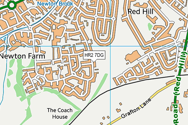 HR2 7DG map - OS VectorMap District (Ordnance Survey)