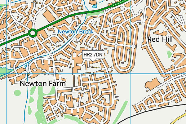 HR2 7DN map - OS VectorMap District (Ordnance Survey)