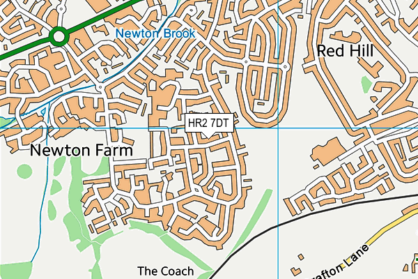 HR2 7DT map - OS VectorMap District (Ordnance Survey)