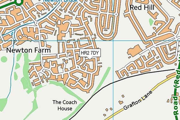 HR2 7DY map - OS VectorMap District (Ordnance Survey)