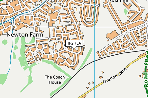 HR2 7EA map - OS VectorMap District (Ordnance Survey)