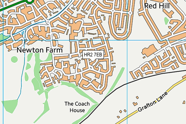HR2 7EB map - OS VectorMap District (Ordnance Survey)