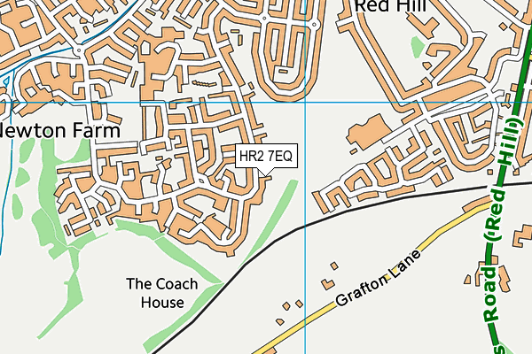 HR2 7EQ map - OS VectorMap District (Ordnance Survey)