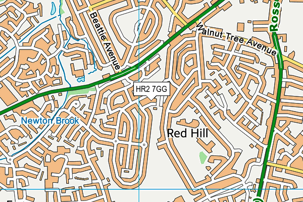 HR2 7GG map - OS VectorMap District (Ordnance Survey)