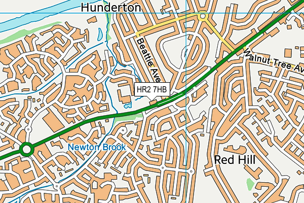 HR2 7HB map - OS VectorMap District (Ordnance Survey)