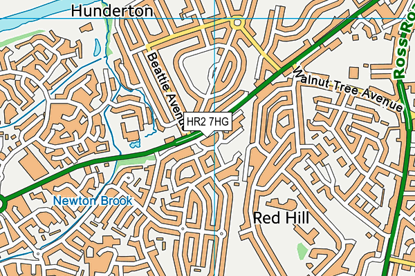 HR2 7HG map - OS VectorMap District (Ordnance Survey)