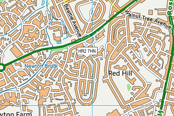HR2 7HN map - OS VectorMap District (Ordnance Survey)