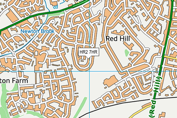 HR2 7HR map - OS VectorMap District (Ordnance Survey)