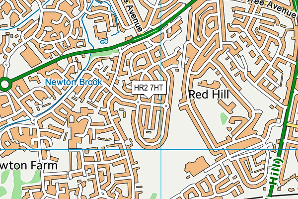 HR2 7HT map - OS VectorMap District (Ordnance Survey)