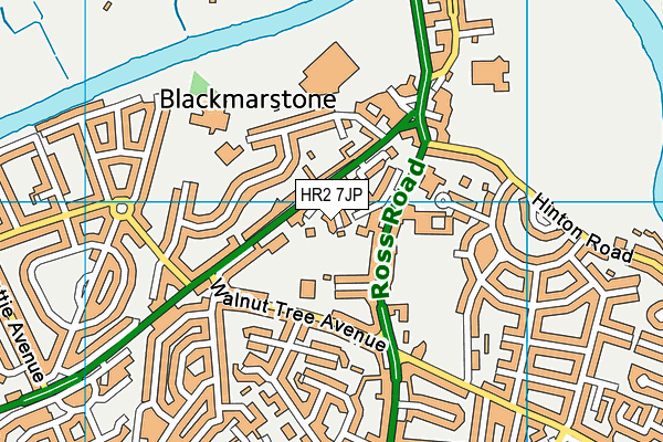 HR2 7JP map - OS VectorMap District (Ordnance Survey)