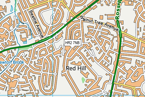 HR2 7NB map - OS VectorMap District (Ordnance Survey)