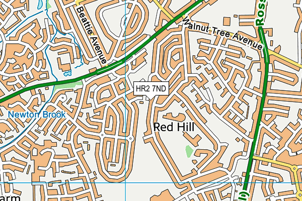 HR2 7ND map - OS VectorMap District (Ordnance Survey)