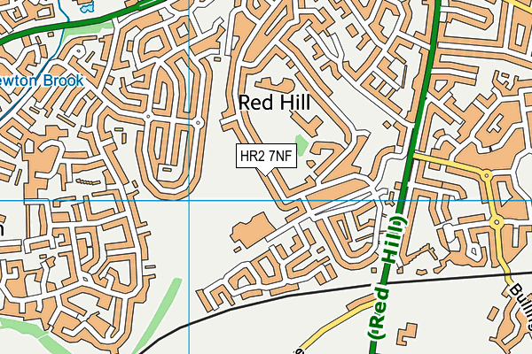 HR2 7NF map - OS VectorMap District (Ordnance Survey)