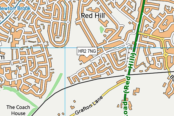 HR2 7NG map - OS VectorMap District (Ordnance Survey)