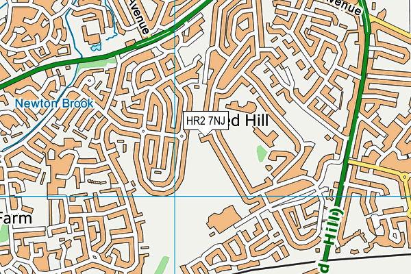 HR2 7NJ map - OS VectorMap District (Ordnance Survey)