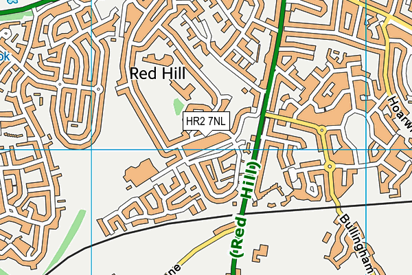 HR2 7NL map - OS VectorMap District (Ordnance Survey)