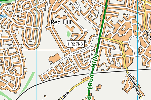 HR2 7NS map - OS VectorMap District (Ordnance Survey)