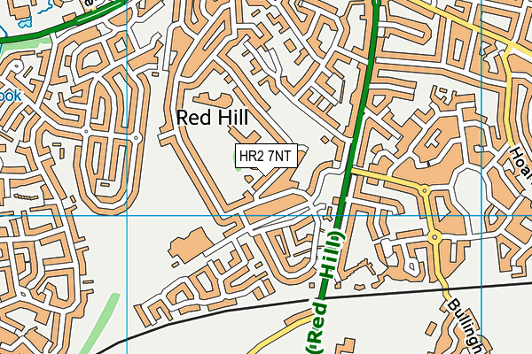 Marlbrook Primary School map (HR2 7NT) - OS VectorMap District (Ordnance Survey)