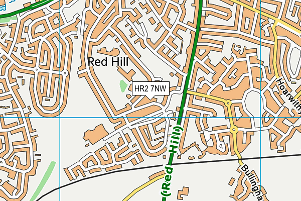HR2 7NW map - OS VectorMap District (Ordnance Survey)
