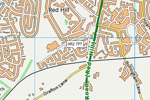 HR2 7PT map - OS VectorMap District (Ordnance Survey)