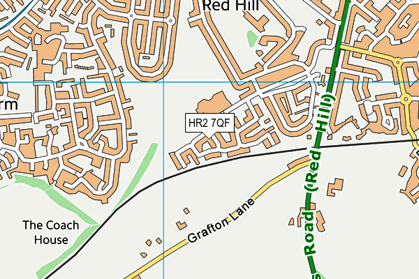 HR2 7QF map - OS VectorMap District (Ordnance Survey)