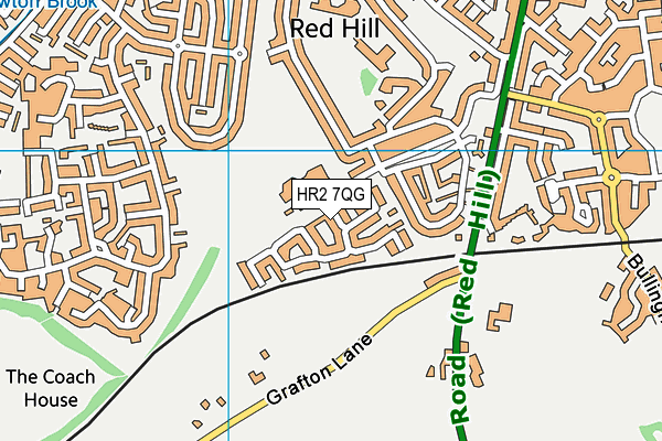 HR2 7QG map - OS VectorMap District (Ordnance Survey)