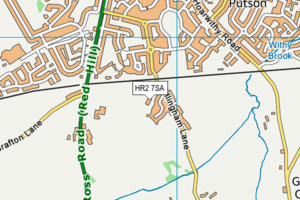HR2 7SA map - OS VectorMap District (Ordnance Survey)