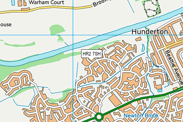 HR2 7SH map - OS VectorMap District (Ordnance Survey)