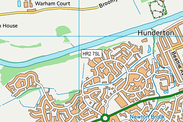 HR2 7SL map - OS VectorMap District (Ordnance Survey)