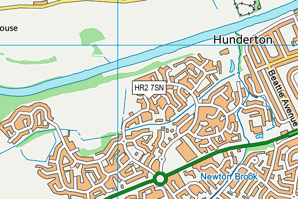 HR2 7SN map - OS VectorMap District (Ordnance Survey)