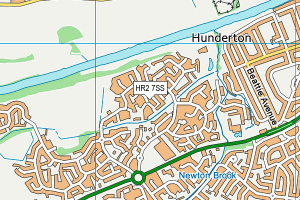 HR2 7SS map - OS VectorMap District (Ordnance Survey)
