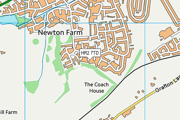 Newton Farm map (HR2 7TD) - OS VectorMap District (Ordnance Survey)